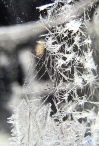 Urea (Carbamide) Crystals inside beaker