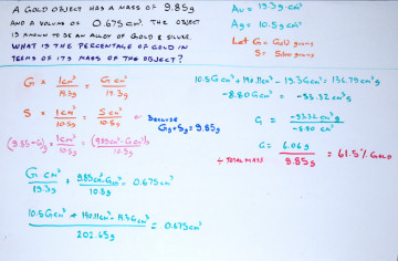 Calculate Density of an Alloy