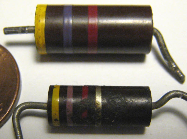 Carbon Composite 1-W and 1/2W resistors