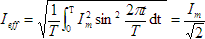 SQRT(1/T ( Integral from 0 to T i squared dt)