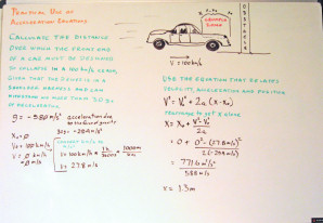 Whiteboard Notes - Practical Use of Acceleration Equations 1 